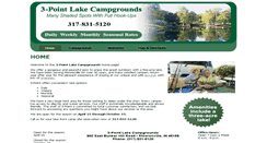 Desktop Screenshot of 3-pointlakecampgrounds.com